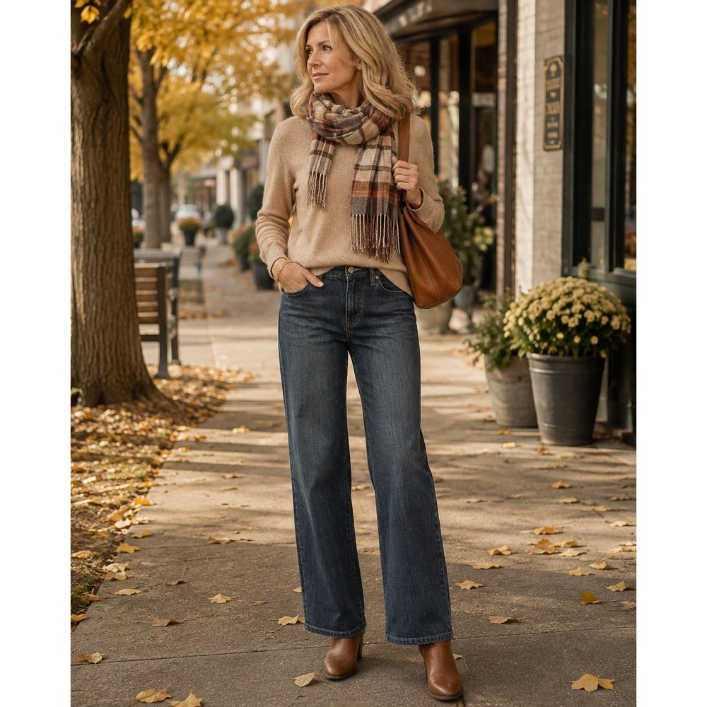 Talbots Heritage Jeans Dark Wash Straight Leg Size 10P/30 Classic Style Mid-Rise